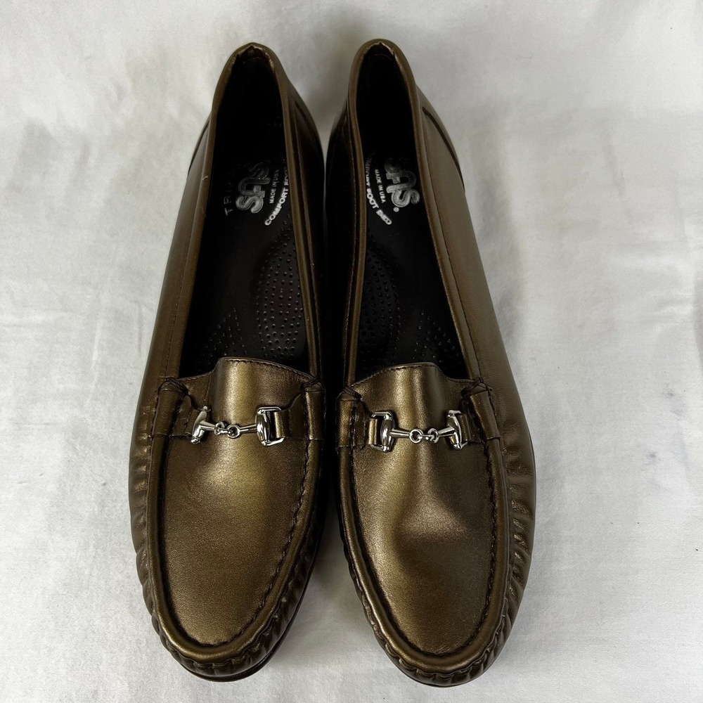 New Size 8 SAS Loafers Brown/Bronze
